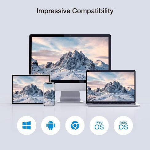 جهاز إرسال واستقبال HDMI لاسلكي EZCast، 4K 30 هرتز، يعمل مع جميع أجهزة التلفزيون (الذكية وغير الذكية)، انعكاس الشاشة وتوسيعها لأجهزة الكمبيوتر المحمول/الكمبيوتر الشخصي/PS5، نطاق 30 مترًا in Kuwait