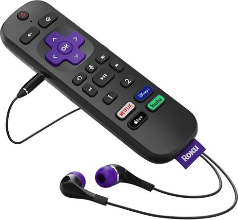 Roku Ultra LT (2023) HD/4K/HDR Dolby Vision مشغل بث رباعي النواة مع كابل HDMI وسماعات رأس وجهاز تحكم عن بعد صوتي مع استماع خاص، إيثرنت (متجدد) in Saudi Arabia
