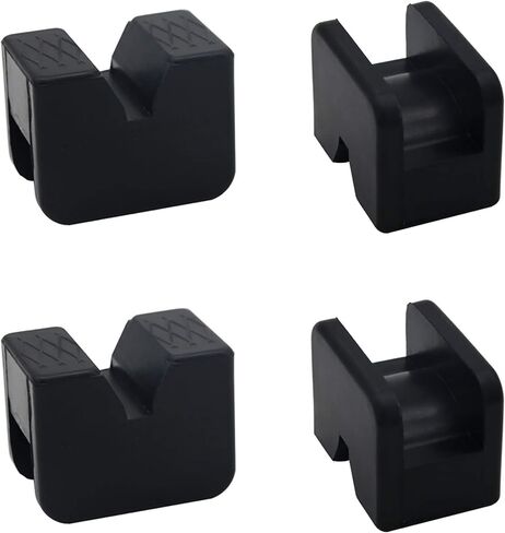 محول وسادات حامل جاك مطاطي لجاك السيارة عالي الرفع، حامل لحامات الإطار المشقوق، 4 عبوات in Kuwait