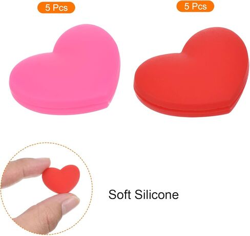 مضرب اهتزاز التنس من باتيكل، مضرب سيليكون ممتص للصدمات على شكل قلب، ممتص صدمات لمضارب التنس in Saudi Arabia