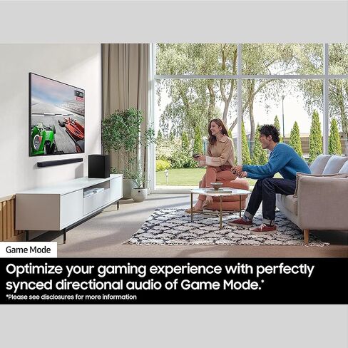 SAMSUNG HW-Q60CC 3.1ch Soundbar with Dolby Audio, Q-Symphony, Adaptive Sound Lite, HDMI eARC, Game Mode, Bluetooth, Tap Sound, Wireless Surround Sound Compatible. in Saudi Arabia