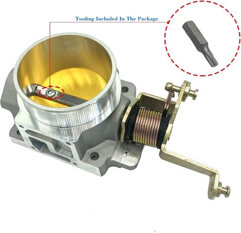 1724 62mm Throttle Body for 1991-2003 Wrangler Cherokee 4.0L YJ TJ XJ ZJ WJ - High Flow Power Plus Series for Jeep 4.0L replace to bbk jeep 4.0 62mm throttle body in Kuwait