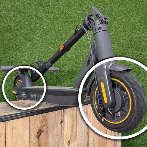 إطار Tubeless 60/70-6.5 متوافق مع Ninebot G30 Max - يشتمل على جل مضاد للثقب وصمام بديل بدون أنبوب - يتضمن فيديو تعليمي in Kuwait