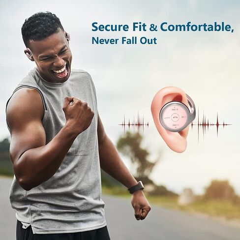 itayak Behind The Head Headphones, Wrap Around Head Small Bluetooth Headphones Lightweight Foldable Wireless Sports Sweatproof Headset with Microphone & Carrying Case in Saudi Arabia
