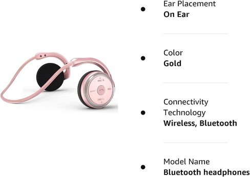 itayak Behind The Head Headphones, Wrap Around Head Small Bluetooth Headphones Lightweight Foldable Wireless Sports Sweatproof Headset with Microphone & Carrying Case in Saudi Arabia