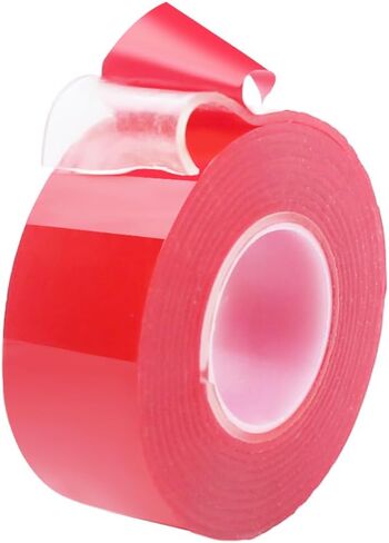 Double Sided Tape Heavy Duty,Nano Double Sided Tape,Removable Clear Mounting Tape,Sticky Poster Tape Decor Carpet Tape (1.2 Inch/10 Feet) (Pink) in Saudi Arabia