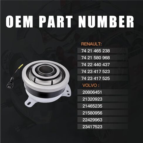 23417523 Clutch Release Bearing Compatible with Vol-vo Renault Trucks FE, FH, FM 23040540 22989089 23040530 21580956 23417523 in Saudi Arabia
