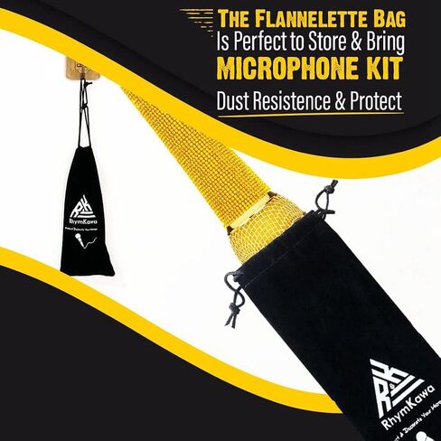 ميكروفون ديناميكي صوتي ذهبي مع كابل XLR بطول 3.5 متر، وحامل مشبك ومحولات صواميل 5/8 بوصة إلى 3/8 بوصة لتوصيل نظام الكاريوكي لآلة الغناء، ومقبض ميكروفون سلكي ذهبي على شكل قلب وأحجار الراين اللامعة، جسم معدني أسود in Saudi Arabia