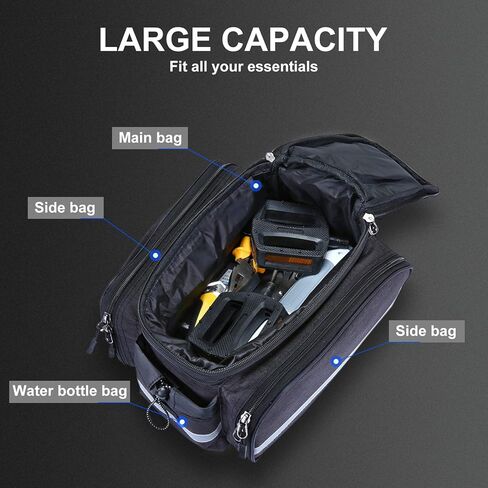 WILDKEN مقاوم للماء دراجة السلة الناقل حقيبة مقاوم للماء حقيبة التخزين الخلفية لركوب الدراجات الجبلية الرياضة السفر مع غطاء المطر in Kuwait