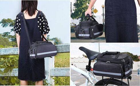 WILDKEN مقاوم للماء دراجة السلة الناقل حقيبة مقاوم للماء حقيبة التخزين الخلفية لركوب الدراجات الجبلية الرياضة السفر مع غطاء المطر in Kuwait