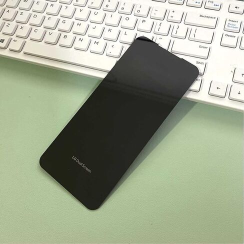 استبدال الزجاج الأمامي V60 ThinQ مع أجزاء الشريط المثبتة مسبقًا والزجاج الخلفي لتغطية حافظة LG V60 ThinQ ذات الشاشة المزدوجة + الأدوات (أسود) in Kuwait