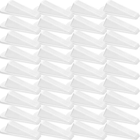 Frienda 36 Pcs Door Stoppers Bulk for Bottom of Door Rubber Door Wedge Stop Height up to 1.2 Inches Sturdy Door Stop Bulk for Heavy Duty Door Bottom Carpet Tile Concrete Wooden Floor (Black) in Saudi Arabia