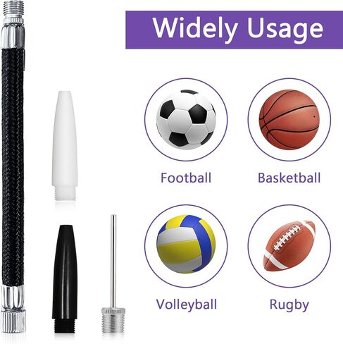 ACEDÉCOR Exercise Ball Plug Kit with Inflation Needle, Nozzle, Extension Hose, Air Stopper Plug Pin for Yoga Ball Soccer Basketball Volleyball Balloon Rubber Boat Swim Inflatables (8 in 1) in Saudi Arabia