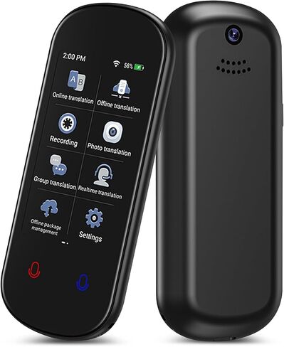جهاز مترجم، مترجم صوتي محمول، مترجم فوري للصور الصوتية عبر الإنترنت في اتجاهين، 138 لغة ترجمة ذكية، 17 ترجمة دون اتصال بالإنترنت، مناسب لتعلم الأعمال أثناء السفر in Kuwait