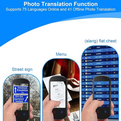 جهاز مترجم، مترجم صوتي محمول، مترجم فوري للصور الصوتية عبر الإنترنت في اتجاهين، 138 لغة ترجمة ذكية، 17 ترجمة دون اتصال بالإنترنت، مناسب لتعلم الأعمال أثناء السفر in Kuwait