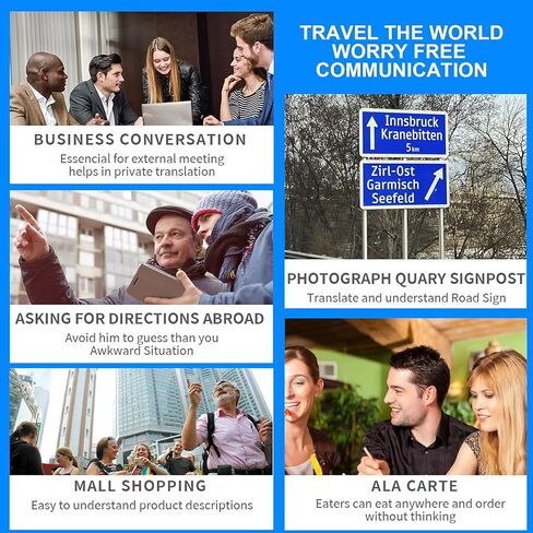 جهاز مترجم، مترجم صوتي محمول، مترجم فوري للصور الصوتية عبر الإنترنت في اتجاهين، 138 لغة ترجمة ذكية، 17 ترجمة دون اتصال بالإنترنت، مناسب لتعلم الأعمال أثناء السفر in Kuwait