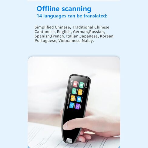 Translation Pen Scanner, OCR Digital Pen Reader, Text to Speech Reading Pen, Smart recoring Pen for Students, Dyslexia, Voice Wireless Language Translator for Travelers & Businessmen in Kuwait