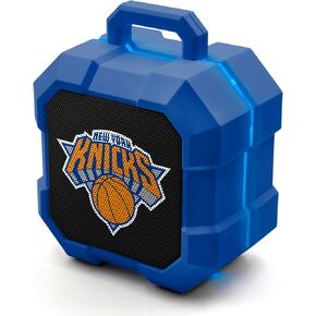 SOAR NBA Shockbox LED Wireless Bluetooth Speaker - Water Resistant IPX4, 5.0 Bluetooth with Over 5 Hours of Play Time - Small Portable Speaker - Officially Licensed NBA, Perfect Home & Outdoor Speaker