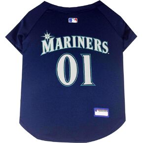 Pets First MLB Jersey for Dogs & Cats - Baseball Seattle Mariners Pet Jersey, Medium.