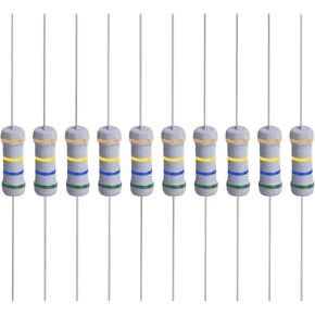 YOKIVE 50 Pcs Metal Oxide Film Resistors, Axis Lead Resistor, Keep Normal Circuit Operation, Great for Electric Power Equipment (Grey, 1W, 1K Ohm)