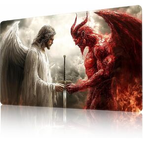 MTG Playmat عدم الانزلاق المطاط دعم الطباعة قائد المجلس لعبة مكتب حصيرة مبارزة حصيرة TCG Playmat PTCG Playmat 24x14 بوصة وأكياس تخزين مجانية