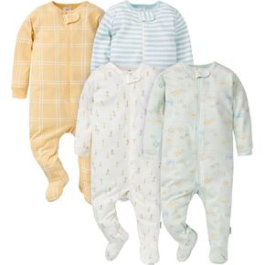 Gerber Baby Boys 4 Pack Sleep 'N Play Footie