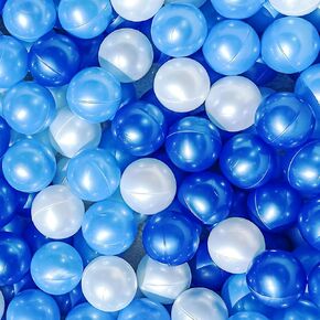 EOSAU 100 Ball Pit Balls BPA Free 2.16in Plastic Pit Balls Ideal Gift for Toddlers Babies Indoor Outdoor Play Tent Ball Pit Toys