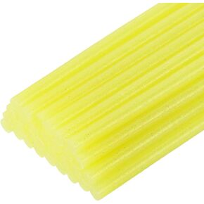 uxcell Mini Hot Glue Gun Sticks 11-inch x 0.27-inch for Glue Guns, Yellow Clear 30pcs