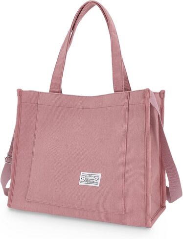 Tote Bag Women Aesthetic Corduroy Bags Cross body Bag Purse for Women Mini Travel Bags Handbags Everyday Bag Square in Kuwait