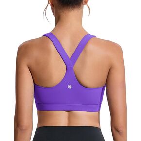 RUNNING GIRL حمالات صدر رياضية عالية التأثير للنساء، حمالة صدر للركض من Racerback للتمرين، قمصان بدون أكمام طويلة، حمالة صدر رياضية رافعة للأعلى