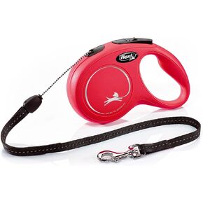 Flexi Neon Retractable Dog Leash (Cord), 16 ft, Small, Black/Yellow in Saudi Arabia