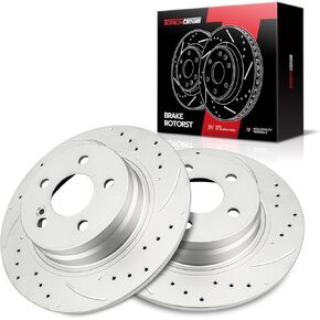 Torchbeam 11.8 inch (299.9mm) Rear Brake Rotors - Brake Kit for 2008-2012 C300, 2012-2015 C250,2pcs Automotive Replacement Disc Brake Rotor,34414