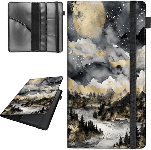 Car Registration and Insurance Holder,Leather Vehicle Glove Box Organizer Wallet for Document,Perfect for any Car,Truck,Motorcycle,Driver License,Trailer or Boat,Men & Women,Butterfly and Sunflower in Kuwait