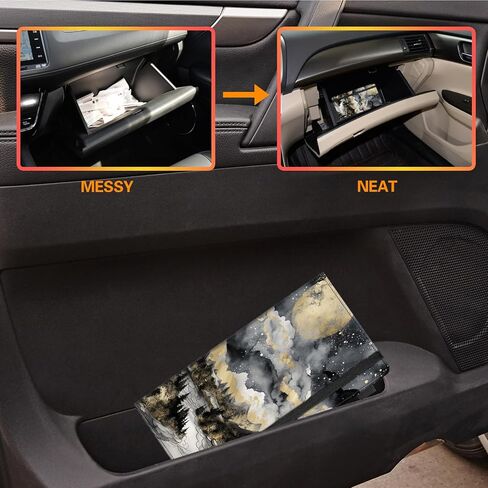 Car Registration and Insurance Holder,Leather Vehicle Glove Box Organizer Wallet for Document,Perfect for any Car,Truck,Motorcycle,Driver License,Trailer or Boat,Men & Women,Butterfly and Sunflower in Kuwait