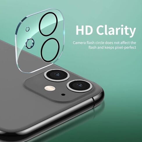 NEW'C [4 Pack, 2 x Glass Screen Protector for iPhone 14 (6,1") and 2 x Camera lens Protector, Scratch-Resistant, No Air Bubbles, Extremely Durable, 9H Hardness Tempered Glass in Saudi Arabia