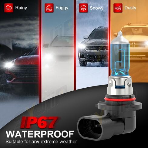 Compatible for Toyota 4Runner Headlights 2010 2011 2012 2013 2014 2015 2016 2017 2018 2019 2020 2021, 9005 High Beam H11 Low Beam Halogen Headlmp Lights, 6000k White, 300% Brightness, 4-Pack in Saudi Arabia