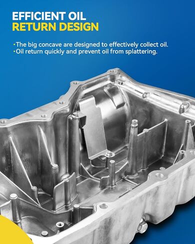 PHILTOP 264-331 Engine Oil Pan, Fits GM F-Body V8 5.7L 1998-2002 Chevy Camaro Pontiac Firebird, Gasket not included in Kuwait