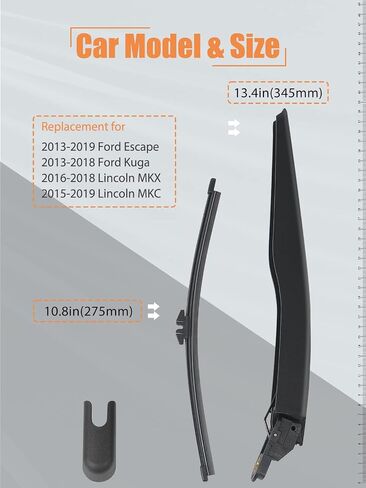 شفرة ممسحة الزجاج الأمامي الخلفية من MIKKUPPA - بديلة لسوبارو فورستر 2002-2003 2006-2022، Outback 2005-2019، Impreza 2004-2011، Ascent 2019-2022، Honda CRV 2007-2011 in Kuwait