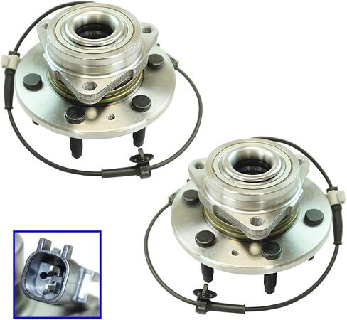 Front Wheel Bearing & Hub Assembly LH RH Pair Set of 2 for Cadillac Chevy GMC in Kuwait