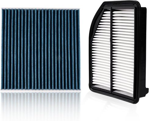 1Pcs HEPA Cabin Air Filter and 1Pcs Engine Air Filter Fit for 11-16 Chrysler Town & Country, 11-20 Dodge Grand Caravan, 12-15 Ram C/V, 11-14 Volkswagen Routan Replacement CF10743 CA11050 in Kuwait