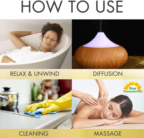 Sun Essential Oils 8oz - Lemon Eucalyptus Essential Oil - 8 Fluid Ounces Lemon Eucalyptus Oil - Aromatherapy Oils in Kuwait