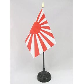 AZ FLAG Singapore Table Flag 4'' x 6'' - Singaporean Desk Flag 15 x 10 cm - Golden Spear top
