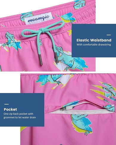 maamgic Mens 5 Inch Stretch Swimming Shorts Compression Liner Swim Trunks Swimwear Bathing Suits Beach Wear Swim Suits in Kuwait