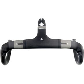 1-1/8"Carbon Integrated Handlebar Road Aero Bars For Road Bike Handlebars Carbon Aero Internal Routing Integrated Drop Handlebar UD Matte 400 * 90mm