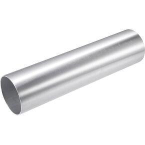 Motoforti Universal Straight Intercooler Pipe Air Intake Tube, 2.5" OD, 63mm OD, Length 11.8", 300mm Length, 6061 Aluminum Alloy, Silver Tone