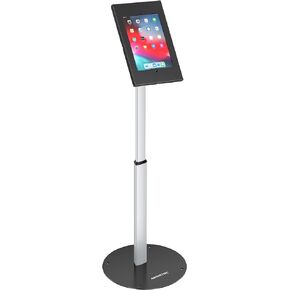 AboveTEK Anti Theft iPad Floor Stand, Robust Security Kiosk POS Tablet Stand, Height Adjustable Secure Holder Enclosure w/Lock and Key Mechanism for iPad/iPad Air/iPad Pro, Ideal for Retail Business