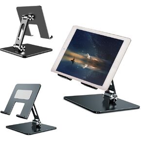 Tablet Stand, Upgraded Aluminum Alloy Structure, Multi Angle Adjustment, Convenient Folding, Compatible with 4-13 Inch Tablets.