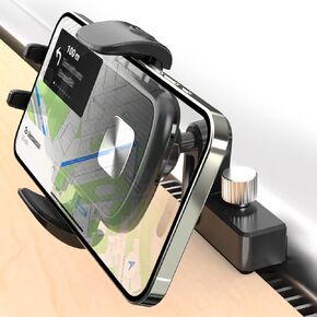 حامل هاتف Charchendo Tesla لهاتف Tesla Model 3 Model Y، [حافظات سميكة صديقة] حامل هاتف بفتحة تهوية للسيارة مع 6 مشبك خطاف مضاد للاهتزاز متوافق مع iPhone 15 14 13 والهواتف الذكية Android والمزيد من الهواتف مقاس 4-7 بوصات in Kuwait