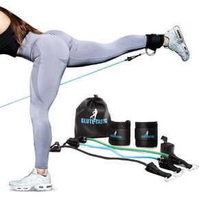 Glute-Tastic - Ankle Kickback Strap with Resistance Bands for Butt & Hip Exercises