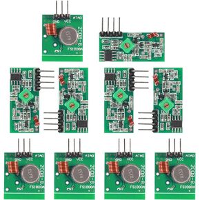 5Pcs 433MHz RF Wireless Transmitter and Receiver Module Kit for ARM/MCU
